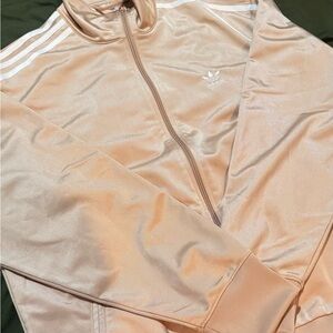 Adidas Women's Beige Bomber Jacket